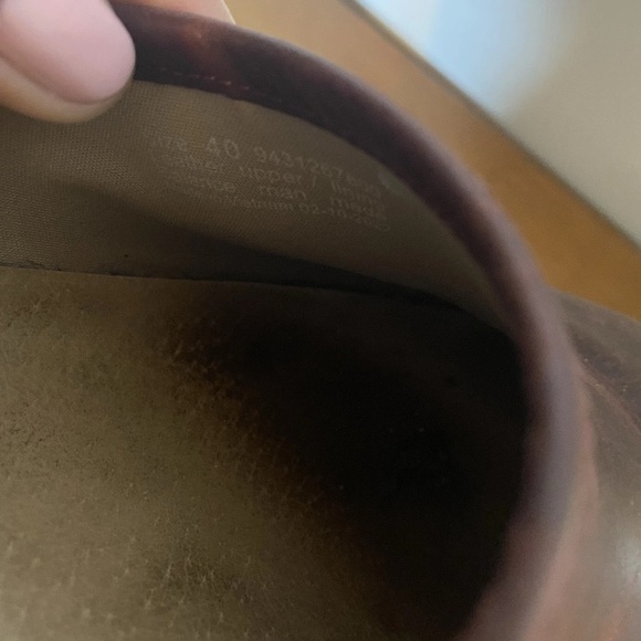 Dansko Women’s 9 9.5 (40) Brenna Red Burgundy Leather Clog Slip On Professional - Picture 7 of 10